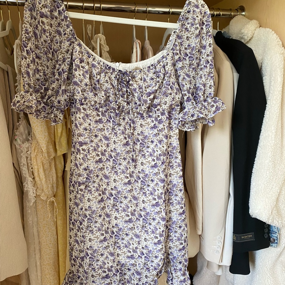 Floral Purple Dress